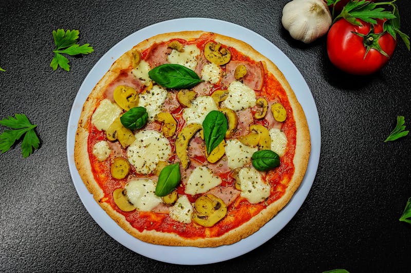 Ranch Steak and Mushroom pizza